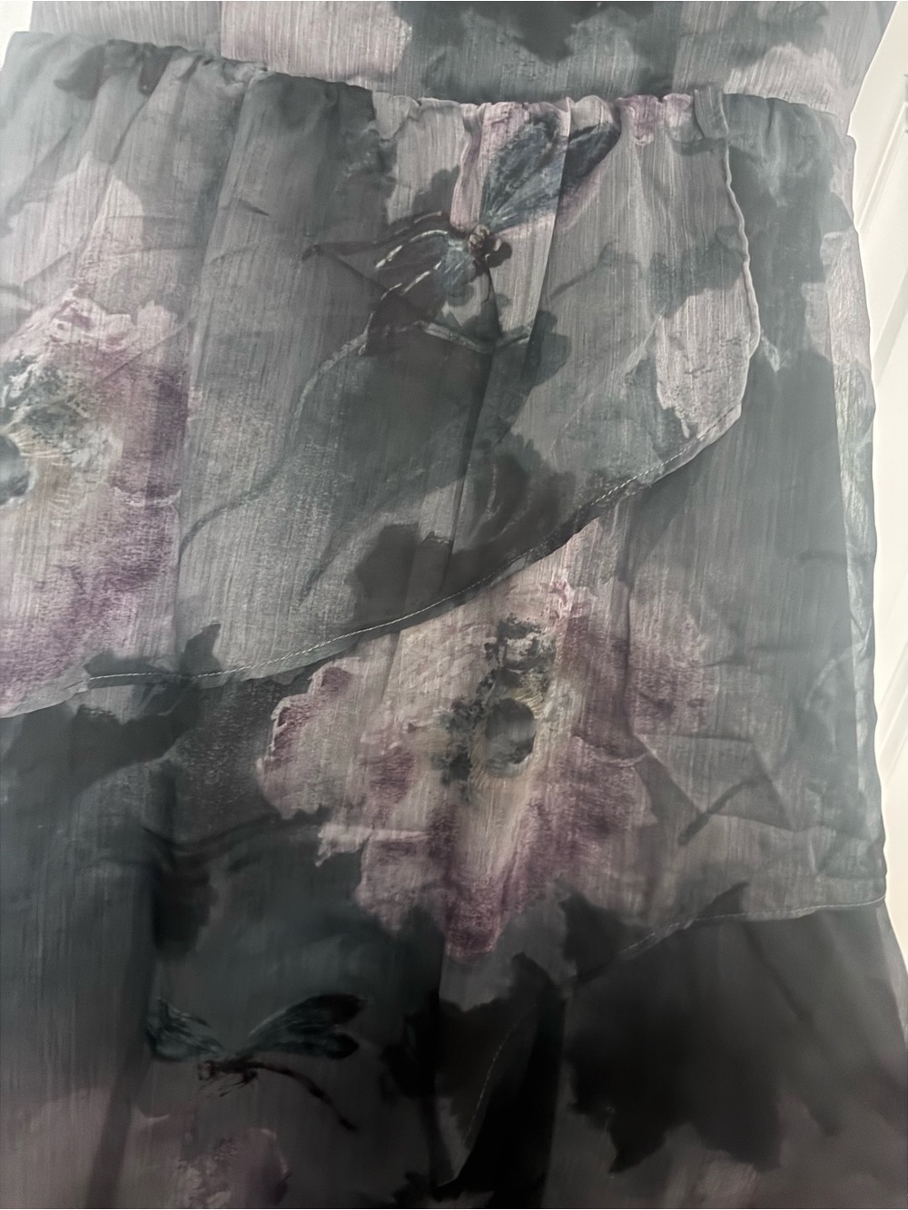Disturbia Ophelie Chiffon Tiered Maxi Dress - Picture 4 of 6